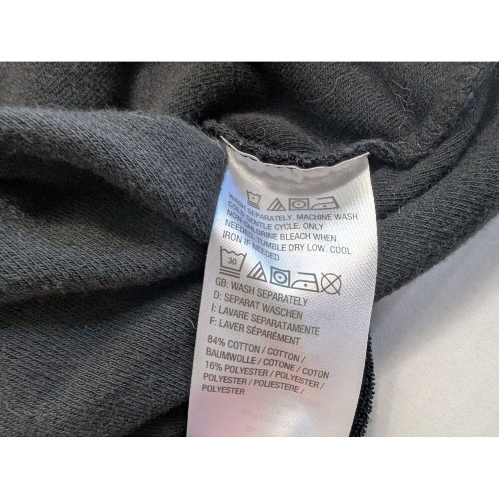 Quaker Factory Women's M pullover terry cloth lounge 1/4 zip short sleeve black - Picture 7 of 7